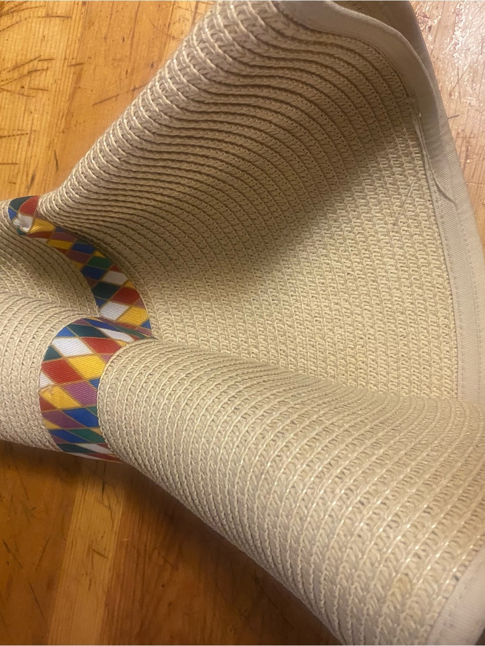 Men's Beige Knit Boxer Briefs with Multicolor Waistband